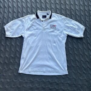 Vintage 2002 U.S. Open Bethpage Black Greg Norman Polo Shirt Size Small ⛳️